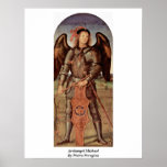 Archangel Michael By Pietro Perugino Poster
