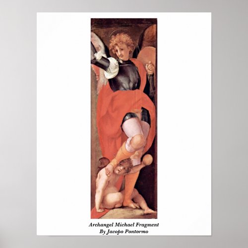 Archangel Michael Fragment By Jacopo Pontormo Posters