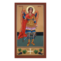 Archangel Michael Mini-Prayer Card Business Cards