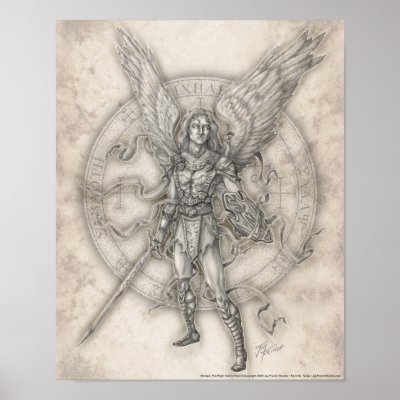 Archangel Michael Print by jayfrench