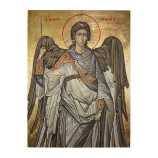 Archangel Michael Wood Wall Art