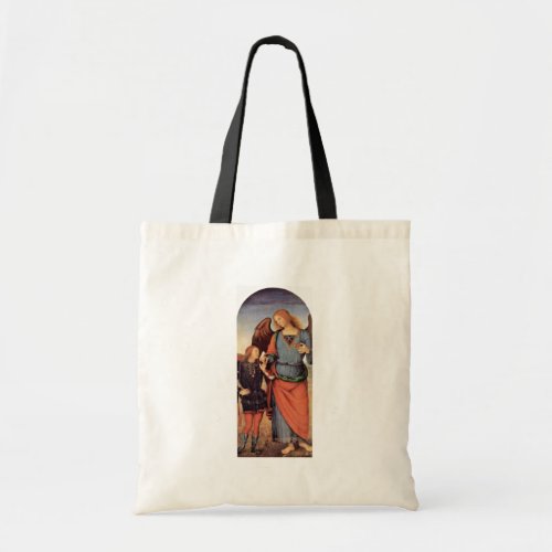 Archangel Raphael And Tobias Small Tote Bags