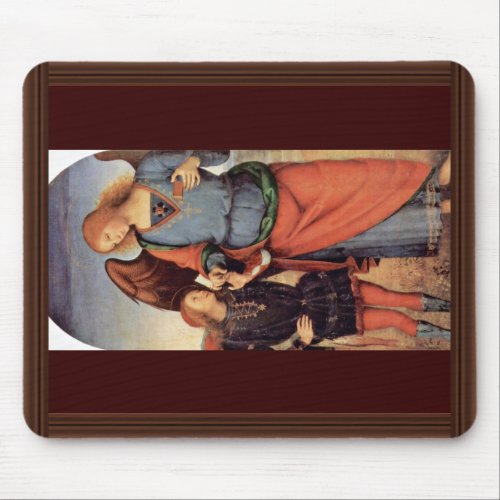 Archangel Raphael And Tobias Small Mousepads