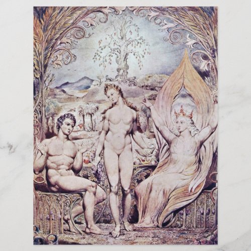 Archangel Raphael With Adam And Eve By Blake Flyer