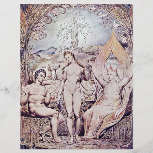 Archangel Raphael With Adam And Eve By Blake Custom Letterhead