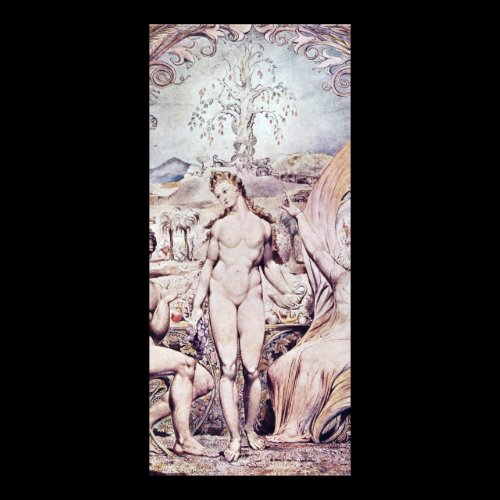 Archangel Raphael With Adam And Eve By Blake Rack Card Design