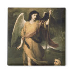 Archangel Raphael with Bishop Domonte Fridge Magnet
