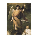 Archangel Raphael with Bishop Domonte Post Card