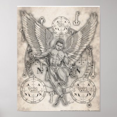 Archangel Zadkiel Print by jayfrench