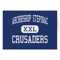 Archbishop Stepinac - Crusaders - White Plains cards by customteamsportswear Archbishop Stepinac - Crusaders - White Plains cards