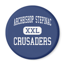 Archbishop Stepinac - Crusaders - White Plains magnets by customteamsportswear Archbishop Stepinac - Crusaders - White Plains magnets