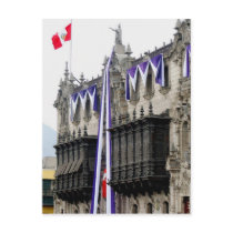 Archbishop's Palace with "Jealousy Balconies" Lima postcards by lshickzazzle Archbishop's Palace with "Jealousy Balconies" Lima postcards