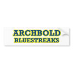 Archbold Bluestreaks Bumper Stickers