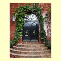 Arched Doorway Framed With Ivy postcards