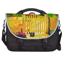 Arched Gate Yellow Laptop Bag