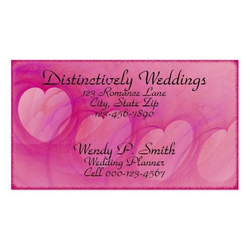 Arched Heart Line Business Card