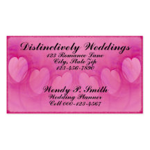 Arched Heart Line Business Cards