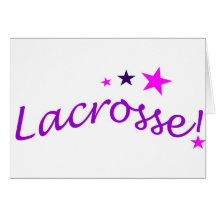 Arched Lacrosse with Stars Cards