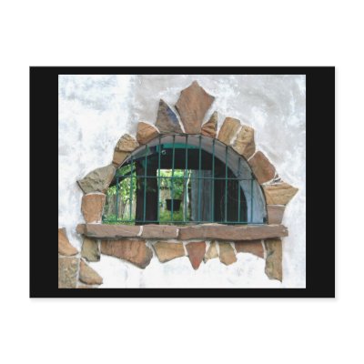 Arched Stone Window ©2008 Postcards by smilodonart