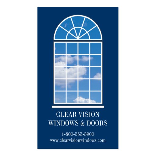 Arched Window Business Card (front side)