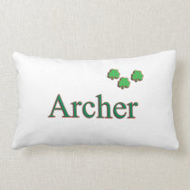 Archer Irish Family Name Pillow pillows
