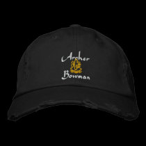Archer Name With English Meaning Black embroidered hats