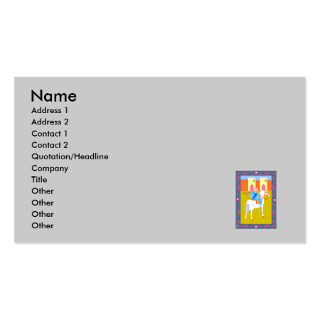 archer on horse business card template