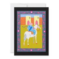 archer on horse personalized invite