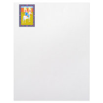 archer on horse letterhead design