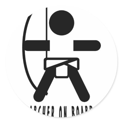 Archer on the board stickers by Kenoby