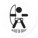 Archer on the board stickers by Kenoby Archer on the board stickers