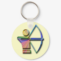 Archer with Bow & Arrow keychains