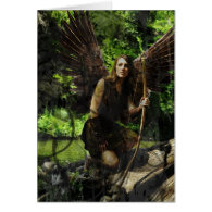 Archeress Woods Fairy Greeting Card