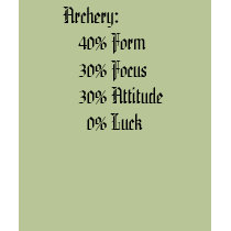 Archery: 40% Form 30% Focus 30% Attitu... t-shirts by GreenFox Archery: 40% Form 30% Focus 30% Attitu... t-shirts