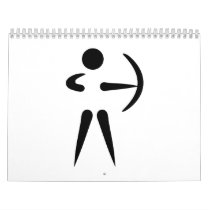 Archery archer wall calendar