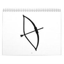 Archery arrow bow wall calendars