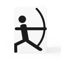 archery greeting card