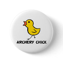 Archery Chick Button