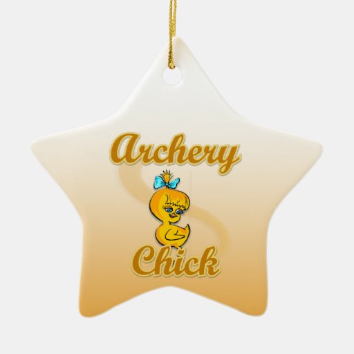 archery chick christmas tree ornament zazzle archery chick christmas tree ornament zazzle