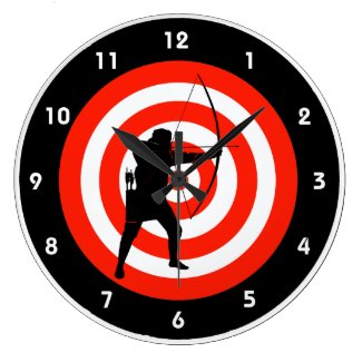 Archery Design Wall Clock