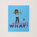 Archery Girl in Blue - Dark Puzzles