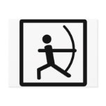 archery icon post card