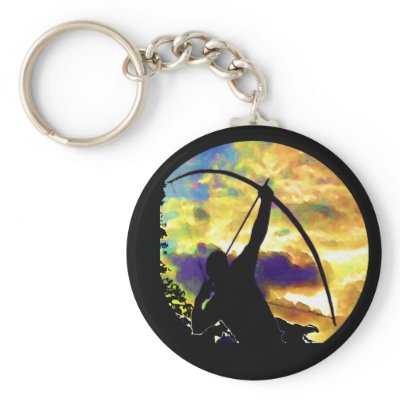 Archery Longbow patjila Keychains by Patjila