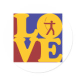 Archery Love Round Sticker