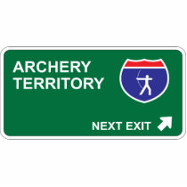 Archery Next Exit photo sculptures by whatitis Archery Next Exit photo sculptures