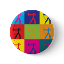 Archery Pop Art Pins