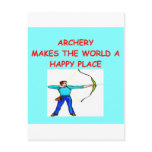 archery postcard