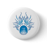 Archery Skull Pinback Button