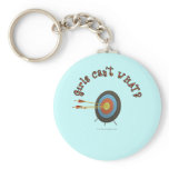 Archery Target Bullseye Keychain