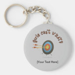 Archery Target Bullseye Keychain